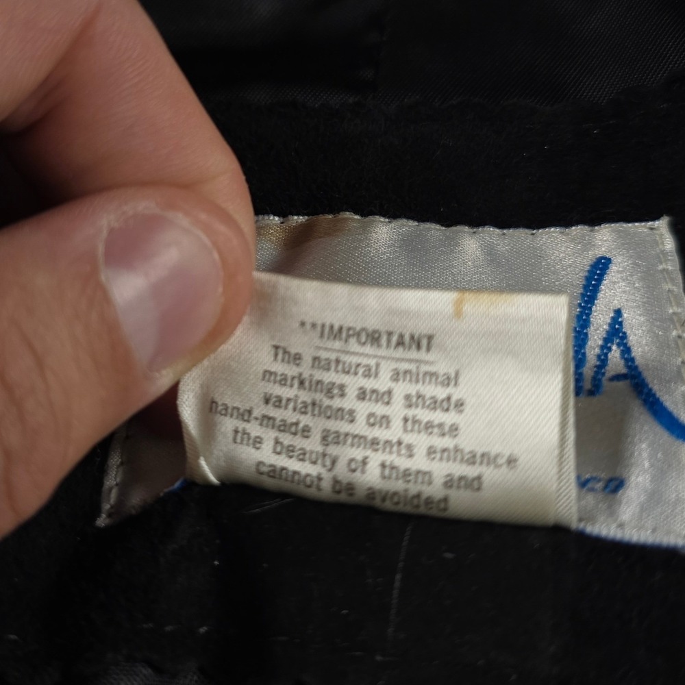 Augustina Taos Suede Leather Jacket Bird Snakeskin Southwest Black Women's L - Picture 14 of 15